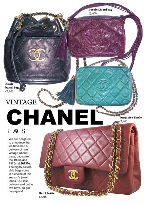 chanel vintage handbags sample sale|Chanel vintage bag 1970.